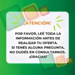 Información importante